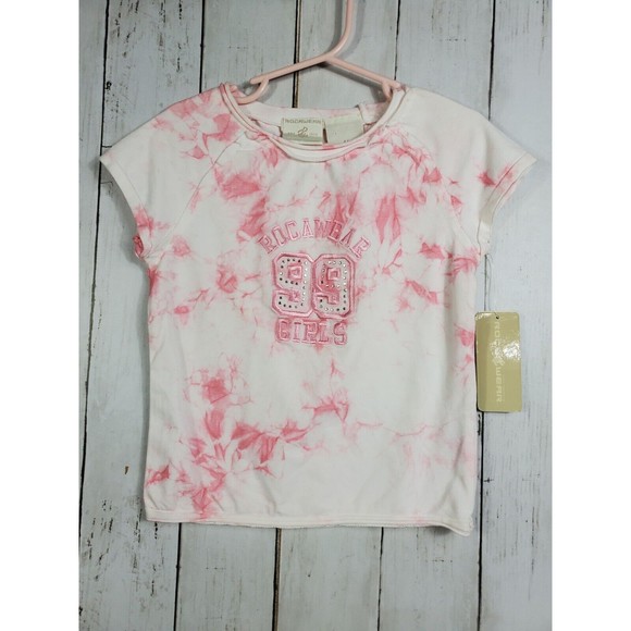 Girls Rocawear 99 Pink Tie Die Shirt Sz 4T Cotton Spandex New With Tags - Picture 1 of 7
